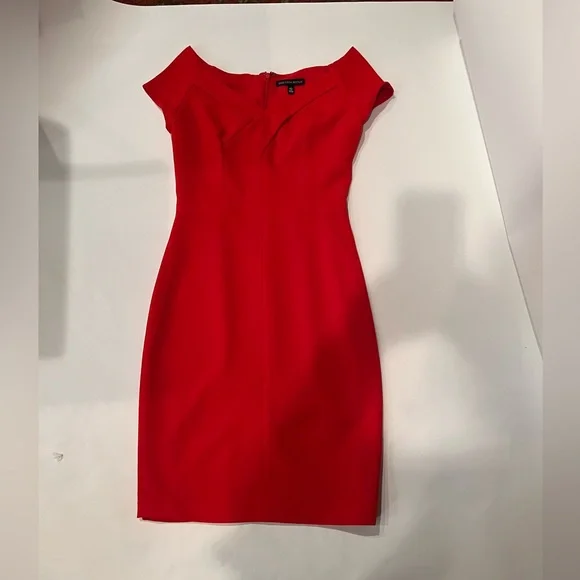 Saks Fifth Avenue Dresses Saks Fifth Avenue Red Fitted Dress
